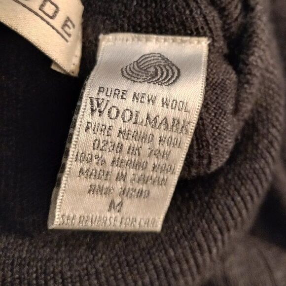 Methode Men's Med Gray Woolmark Pure Merino Wool Sweater - Picture 3 of 6